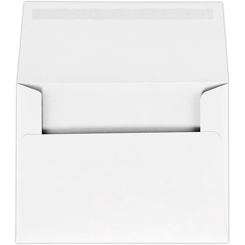 JAM Paper Self Seal A6 Booklet Envelope 4 3/4" x 6 1/2", White, 50/Pack (4875-WPC-50) image 1