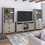 Bush Furniture Knoxville Console TV Stand with 5 Shelf Bookcases with Doors, Screens up to 70", Cottage White (CGR021CWH)~#|#~18651562-25E1-4A85-BC284FF47FA0F9AB_sc7