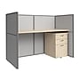 Bush Business Furniture Easy Office 45"H x 61"W Cubicle Panel Workstation, Natural Elm (EOD260SNE-03K)~#|#~1865270B-EAE9-4BA8-802C447AFE9CB5BE_sc7