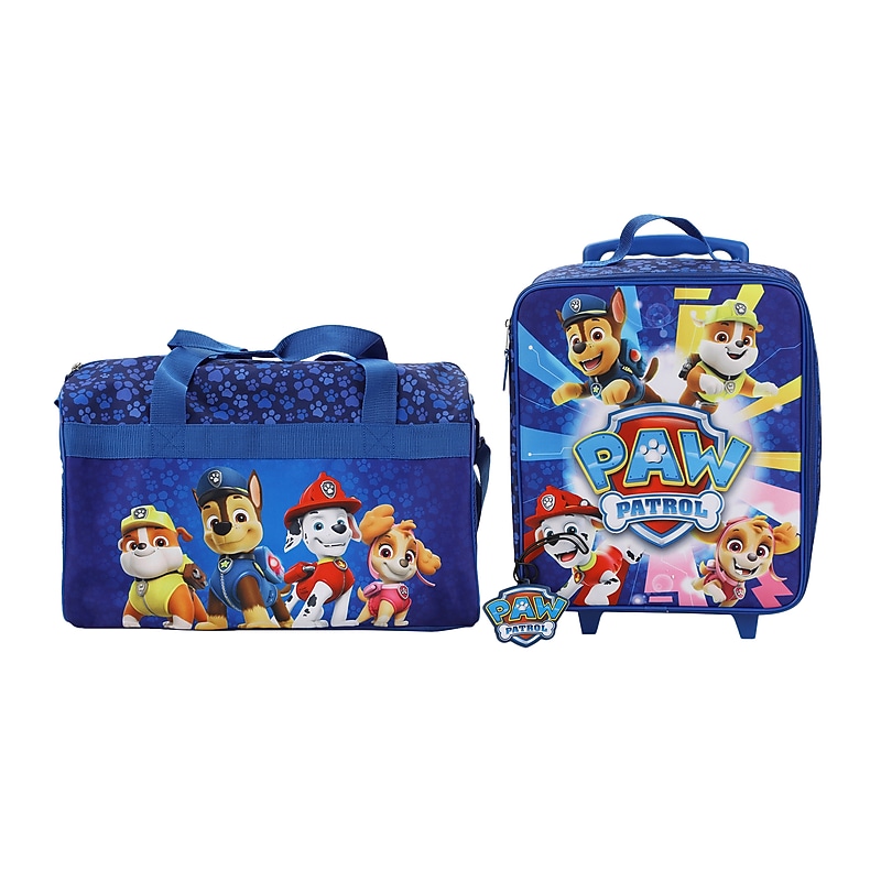 Bioworld 3-Piece Paw Patrol Carry-On Luggage Set with Wheels, Multicolored (DBY6SS0PPTPP00) image 1