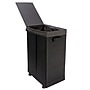 Household Essentials Rolling Hamper with Lid, Black (HE1059)~#|#~186EA867-DA24-43FF-93F3ADFD5016005E_sc7