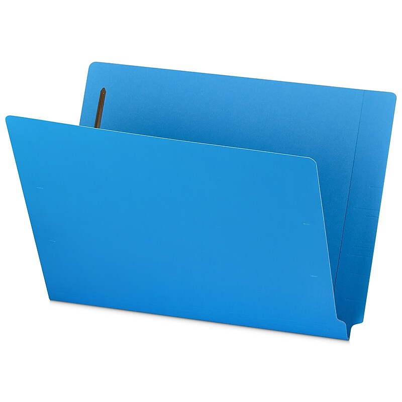 Staples Classification Folder, 3/4" Expansion, Letter Size, Blue, 50/Box (ST62547) image 1