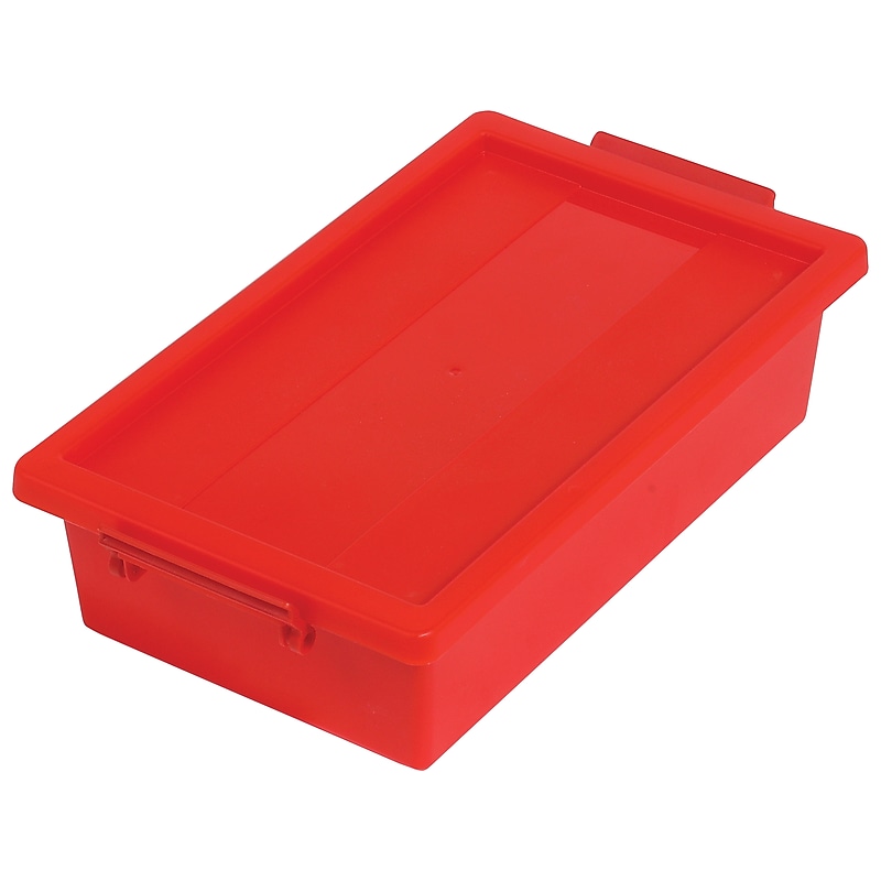 Deflect-O Little Artist Polypropylene Kids' Storage Tote, 3.07" x 11.89" x 6.81", Red (39513RED) image 1