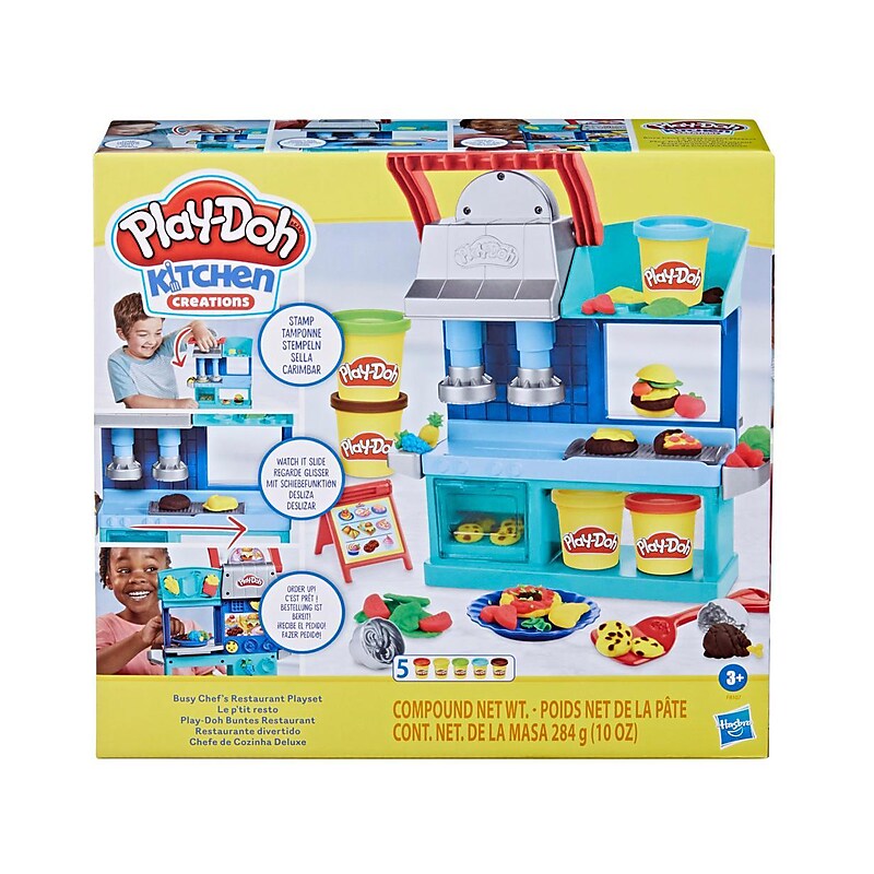 Hasbro Play-Doh Kitchen Creations Busy Chef's Restaurant Play Set (F8107) image 1