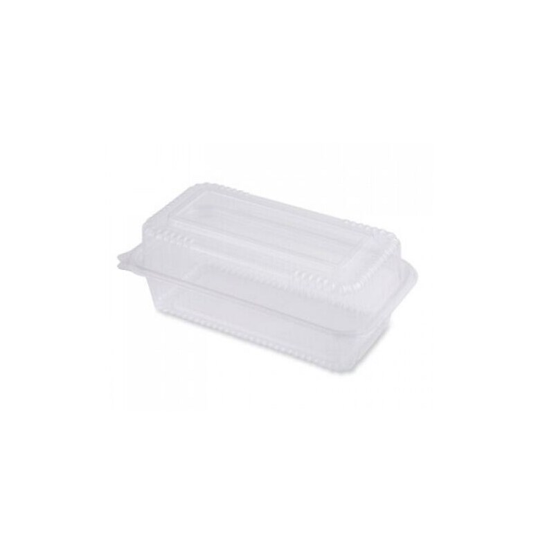 World Centric PLA Hinged Clamshells, 23 oz., 4.9" x 9" x 3.5", Clear, Plastic, 200/Carton (WORKLCS95N) image 1