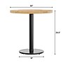 Flash Furniture Bennett 30" Round Wooden Commercial Indoor Table, Natural Top/Black Base (GSFRD30NTTR18)~#|#~188A6741-C24E-406C-9BC9A661EB821BFF_sc7