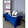 Iceberg 72"L x 30"W Stretch-Fabric Table Cover, Blue (16526)~#|#~18941899-36AC-4EAF-96D4716BC5D34696_sc7