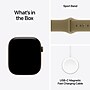 Apple Watch Series 12 GPS Smartwatch, 46mm, Dark Bronze Aluminum Case with Olive Sport Band, Medium/Large (MJEU4LS/A)~#|#~18999F88-6B14-451E-8B1D9DE083F99C8C_sc7
