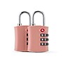 Bugatti Bondstreet 3-Digit Combination Lock, Pink, 2/Set (TAC5413BS-PINK)~#|#~189B33A1-EBA2-4DBC-BE88E209BDDC5BB1_sc7