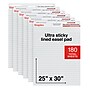 Staples Ultra Sticky Wall Easel Pad, 25" x 30", Lined, 30 Sheets/Pad, 6 Pads/Pack (ST62842)~#|#~18A030CF-1C84-46B3-8F2C9AFAB92CBE92_sc7