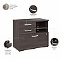 Bush Business Furniture Studio A 26" Office Storage Cabinet with 2 Shelves and Drawers, Storm Gray (SDF130SGSU-Z)~#|#~18A6FC76-A7D6-4F5B-808F38F84E7BEE82_sc7