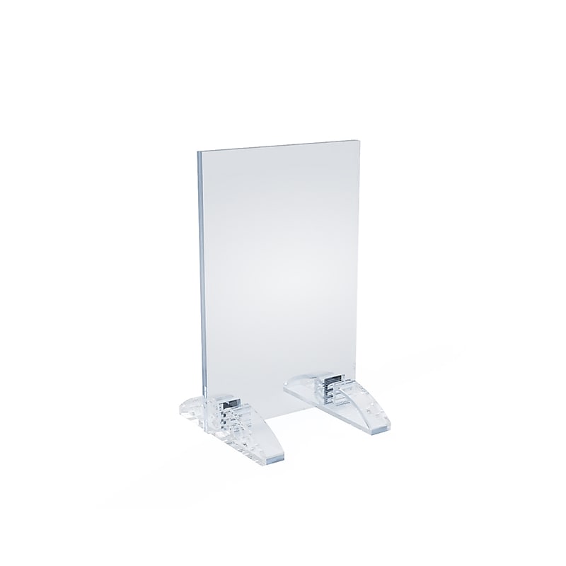 Azar Sign Holder, 4" x 6", Table Top, Clear, Acrylic, 10/Pack (132726) image 1
