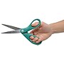 Westcott KleenEarth 8" Stainless Steel Scissors, Pointed Tip, Blue/Green, 2/Pack (14882)~#|#~18AC767B-C65F-4D48-9E18E153905320C7_sc7