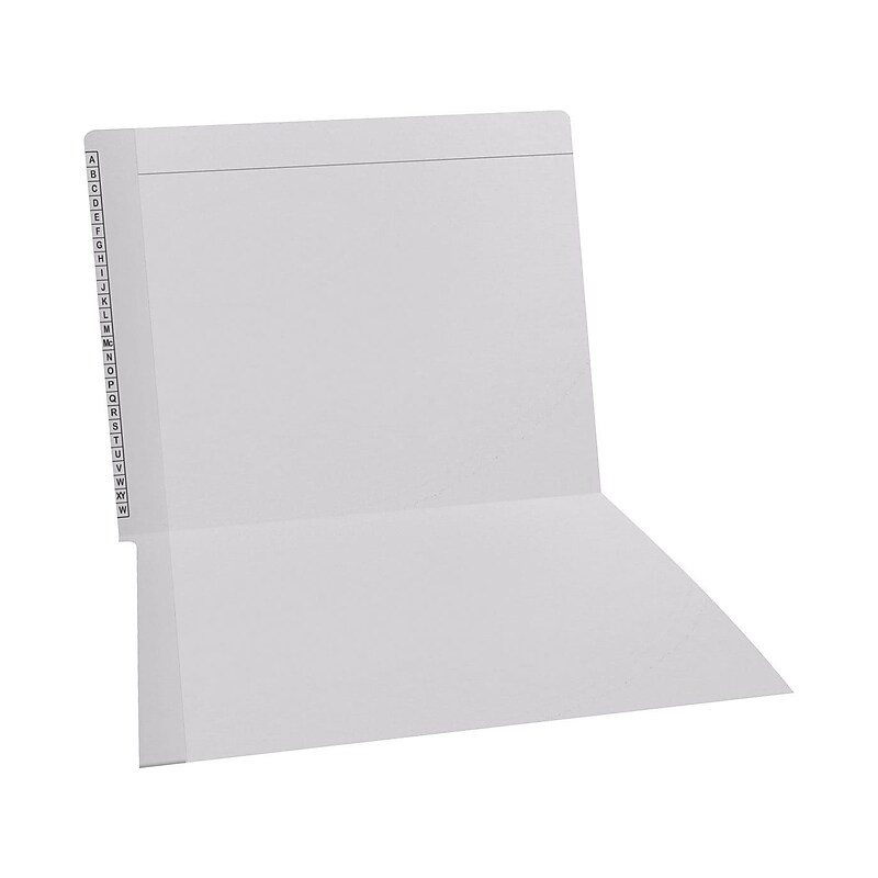 Medical Arts Press Kardex Match Reinforced End Tab File Folder, Straight Cut, Letter-Size, White, 100/Box (F1170-WHT) image 1