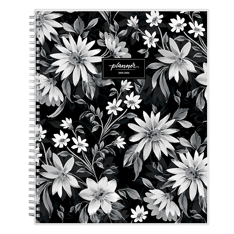 2025-2026 Blue Sky Daisy Dance 8" x 11" Academic Year Weekly & Monthly Planner, Plastic Cover, Multicolored (155413) image 1
