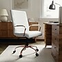 Flash Furniture Whitney Ergonomic LeatherSoft Swivel Executive Chair, White/Rose Gold (GO2286MWHRSGLD)~#|#~18AEEC40-450C-4978-91AA0203A2B0688E_sc7