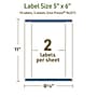 Avery Dissolvable Rectangle Multipurpose Labels, 5" x 6", Off-white, 10/Pack (94257)~#|#~18B55F65-7813-4E57-AA74259CE7C9C68A_sc7