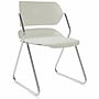 Acton Stacker Original Plastic Sled Base Chair, Pearl/Chrome, 2/Carton (PSF2030)~#|#~18BC07AC-CCA9-450A-96A117EFD55A8BCE_sc7