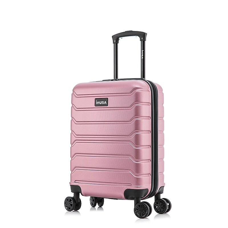 InUSA Trend 20" Hardside Carry-On Suitcase, 4-Wheeled Spinner, TSA Checkpoint Friendly, Rose Gold (IUTRE00S-ROS) image 1