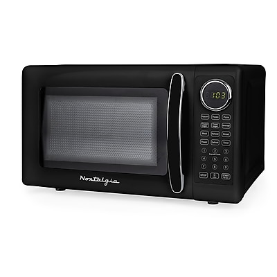 Nostalgia Retro 0.7 cu. ft. Countertop Microwave, Black (NRMOPMSW7BK6A) Simolary simolary.com
