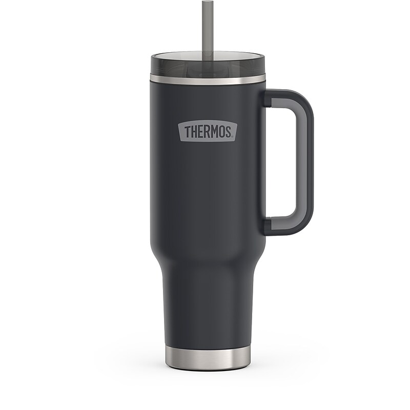 Thermos Stainless Steel Vacuum Insulated Travel Mug, 40 oz., Granite (EATS1802GT4) image 1