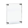 Azar Sign Holder, 11" x 17", Wall Mounted, Silver Acrylic, 4/Pack (105508-SLV-4PK)~#|#~18C367E9-46DC-4600-B88F30814526551A_sc7