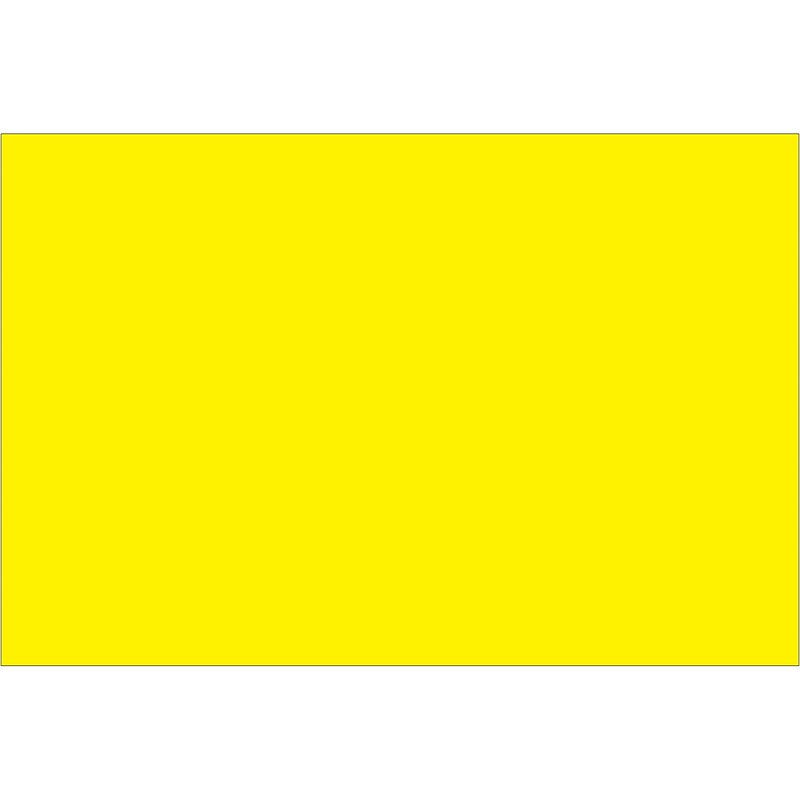 Tape Logic Inventory Rectangle Labels, 4" x 6", Fluorescent Yellow, 500/Roll (DL635L) image 1