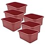 Teacher Created Resources Small Plastic Storage Bin, 11.38" x 7.75" x 5", Deep Rose, 6/Bundle (TCR20981-6)~#|#~18C7822B-C775-4A76-9BE3CE6228F335AA_sc7