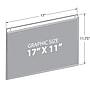 Azar 17" x 11.75" Sign Holder, Horizontal, Wall Mounted, Clear, Acrylic, 10/Pack (162709)~#|#~18CEAC42-8F48-42DA-A110161FDB1D2F72_sc7