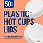 Perk™ Plastic Hot Cup Lid, 8 Oz., White, 50/Pack (PK45593)~#|#~18D04F59-E0FB-4138-BA22156928A2D013_sc7