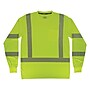 GloWear 8370 High Visibility Long Sleeve T-Shirt, ANSI Type R Class 3, Lime, X-Large (22255)~#|#~18D06881-E031-498F-947D3A58AA70E669_sc7