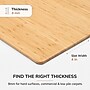 Anji Mountain Deluxe Bamboo Carpet & Hard Floor Chair Mat, 48" x 60", Natural (AMB24022W)~#|#~18D48A6F-1CCE-400C-BB9C5DB8C69AFB36_sc7