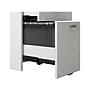 Bush Business Furniture Office in an Hour 63"H x 129"W 4 Person L-Shaped Cubicle Panel Workstation, Pure White (OIAH007WH)~#|#~18D4920E-237A-4EA7-AEE06743F9DB6FB1_sc7