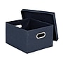 Household Essentials Medium Stackable Folding Fabric Storage Bin, 8" x 13"x 15", 27 Qt., Denim Blue, 2/Pack (HE1072)~#|#~18D72493-C48F-4294-B41A9040544E77EF_sc7