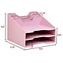 Staples 5-Compartment Plastic Desktop Organizer, Dusty Pink (ST63874)~#|#~18D7F3A8-3D21-4CDE-862BC446EEC89F1B_sc7