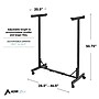AdirOffice Metal Mobile File Cart with Swivel Wheels and (12) 30" Hanging Clamps, Black (615-BLK-PKG)~#|#~18E559DB-483B-4041-BEB0F5681B7BC8FB_sc7