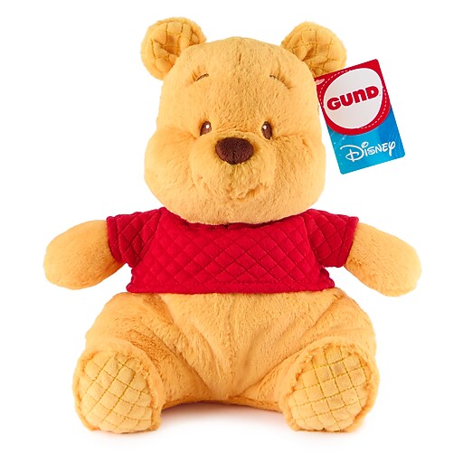 ぬいぐるみ CLASSIC POOH (GUND) Gund Disney Classic Pooh Bear Golden Curly Plush Purple Bouquet 8
