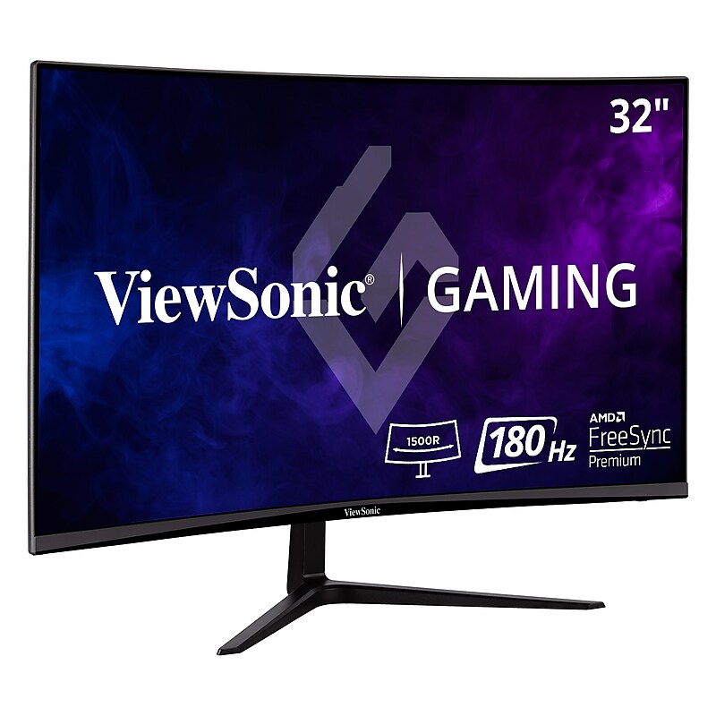 ViewSonic 32" Curved 180Hz LCD Gaming Monitor, Black (VX3218-PC-MHD) image 1