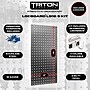 Triton Products Stainless Steel LocBoard Kit, (2) 18" x 36" x 9/16" Square Hole Pegboards, 32 Hooks and 3 Bins (LB18-SKIT)~#|#~18EF2D43-1C31-410D-8EF448A011C03108_sc7