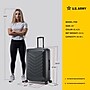 US Army FOX 28" Hardside Suitcase, 4-Wheeled Spinner, TSA Checkpoint Friendly, Black (USLFOX00L-BLK)~#|#~18FA2C76-1205-4FCD-BD9B19926E113EB8_sc7