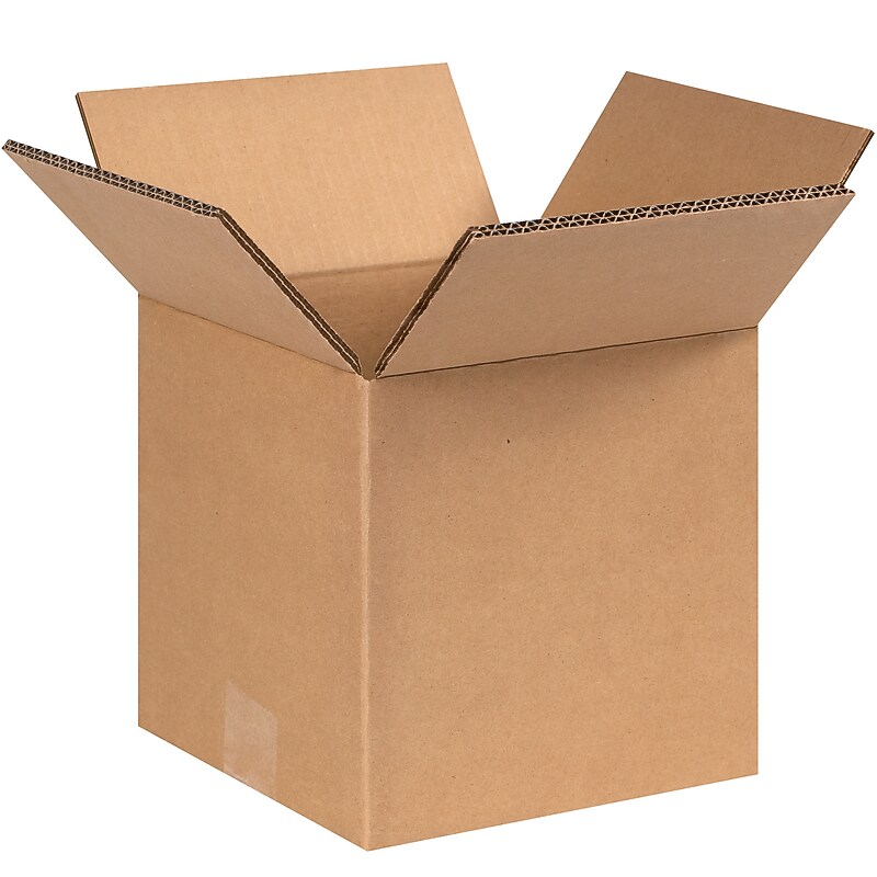 8" x 8" x 8" Heavy Duty Shipping Boxes, 48 ECT, 15/Pack (HD888DW) image 1