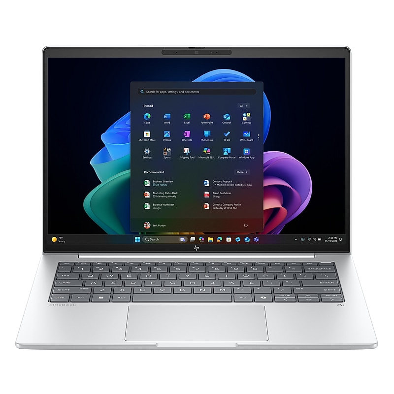 HP EliteBook 8 G1a 14” LCD Touchscreen AI Laptop, AMD Ryzen AI 7 PRO 350, 32GB RAM, 512GB SSD, Windows 11 Pro image 1