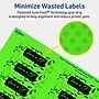 Avery Laser/Inkjet Multipurpose Rectangle Labels, 1" x 3", Neon Green, 1280/Box (94224)~#|#~18FF0B21-7FD6-4526-A90DD40E434E0996_sc7