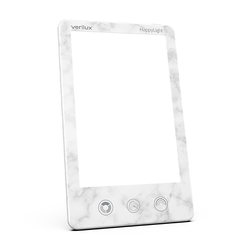 Verilux HappyLight Luxe Light Therapy Lamp, Marble (VT43MB3) image 1