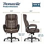 Thomasville Lansing Ergonomic Polyurethane Big & Tall Chair, 400 lb. Capacity, Dark Walnut Brown (52398-DBRN)~#|#~190850FA-4040-4860-B2F7E18DE9CFABD7_sc7