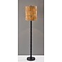 Adesso Norfolk 63"H Black Floor Lamp with Woven Paper Raffia Shade (4356-01)~#|#~1909C842-BB04-460A-B84657C96CFE40A8_sc7