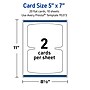Avery Arched Rectangle Integrated Cards, Matte White, 10/Pack (19479398906)~#|#~191271AC-7164-49F7-A45CDDBC6B5EE3BA_sc7