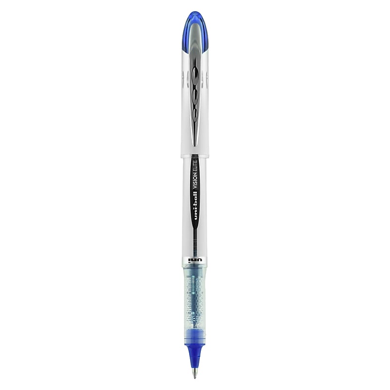 uni-ball Vision Elite Rollerball Pens, Bold Point, 0.8mm, Blue Ink (69024) image 1