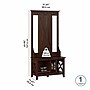 Bush Furniture Key West 66" Hall Tree with Shoe Storage Bench, Bing Cherry (KWS166BC-03)~#|#~191538BD-80C4-4156-A0D41B6CE6B9A3BC_sc7