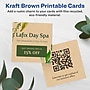 Avery Business Cards, 2.5" x 2.5", Matte Kraft Brown, 90/Pack (95271)~#|#~191D4D6D-E0A6-4950-B39CDC07C1842C11_sc7